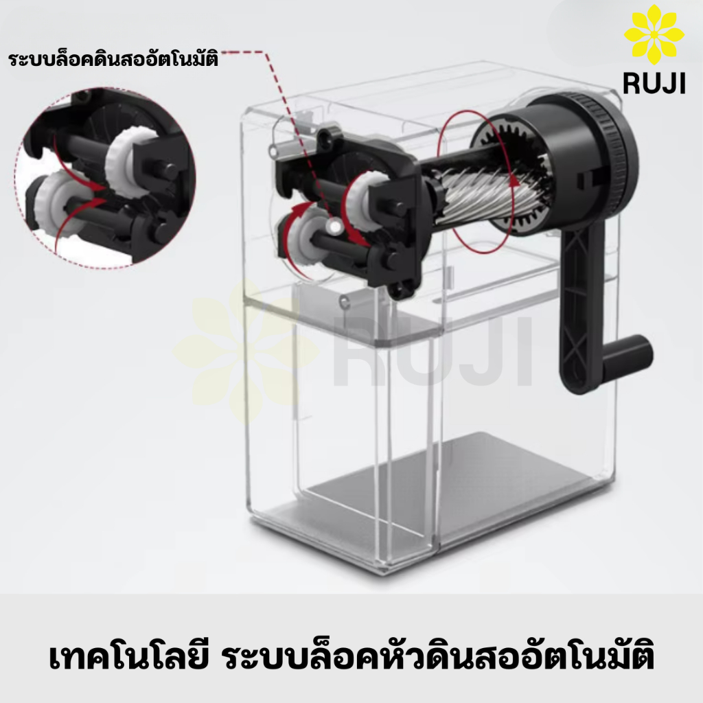 RUJI เครื่องเหลาดินสอ ปรับได้ 5 ระดับ เครื่องเหลา อาร์ทติสเกรด EE sketch sharpener RUJI SE240 MINIMAL 004 Official - รูปที่ 2