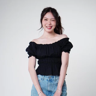 ˚✿ molly top เสื้อจั๊มเอวแขนตุ๊กตา พร้อมส่ง