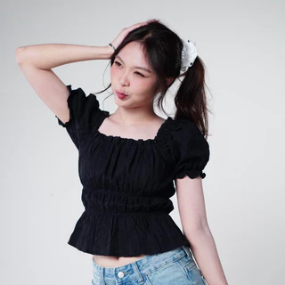 ˚✿ molly top เสื้อจั๊มเอวแขนตุ๊กตา พร้อมส่ง