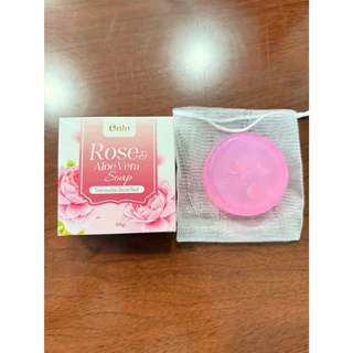 สบู่กุหลาบ อรอิน onin Rose & Aloe Vera Soap ขนาด 60g