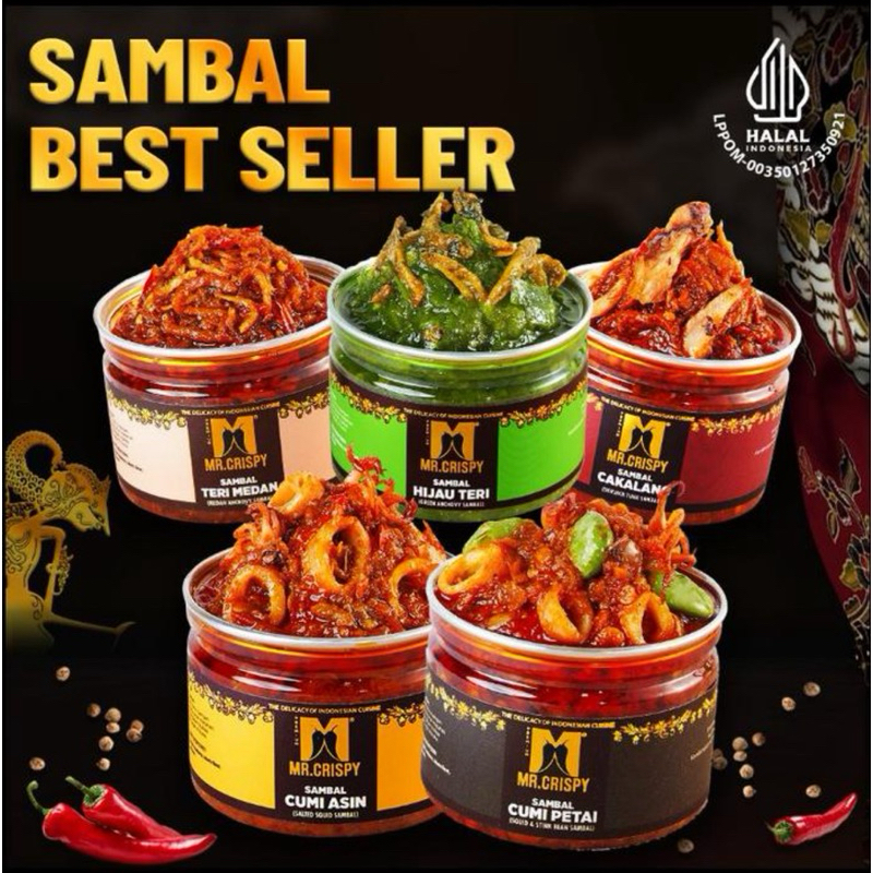Indonesia Variants Sambal Mr Crispy 120 gram