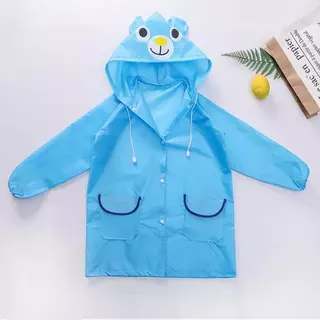 Babyonline(Y279)P2newF1 (ส่งด่วน1วัน)เสื้อกันฝนเด็กลายการ์ตูน พกพาสะดวก เด็กอนุบาล เด็กประถมใช้ได้