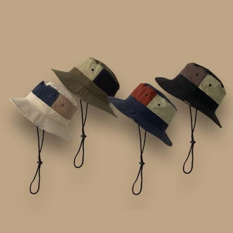 หมวกปีนเขา หมวกเดินป่า แห้งเร็ว สีสลับ สไตล์ญี่ปุ่น ระบายอากาศ ป้องกันแสงแดด ขนาดมาตรฐาน(1295) - รูปที่ 5