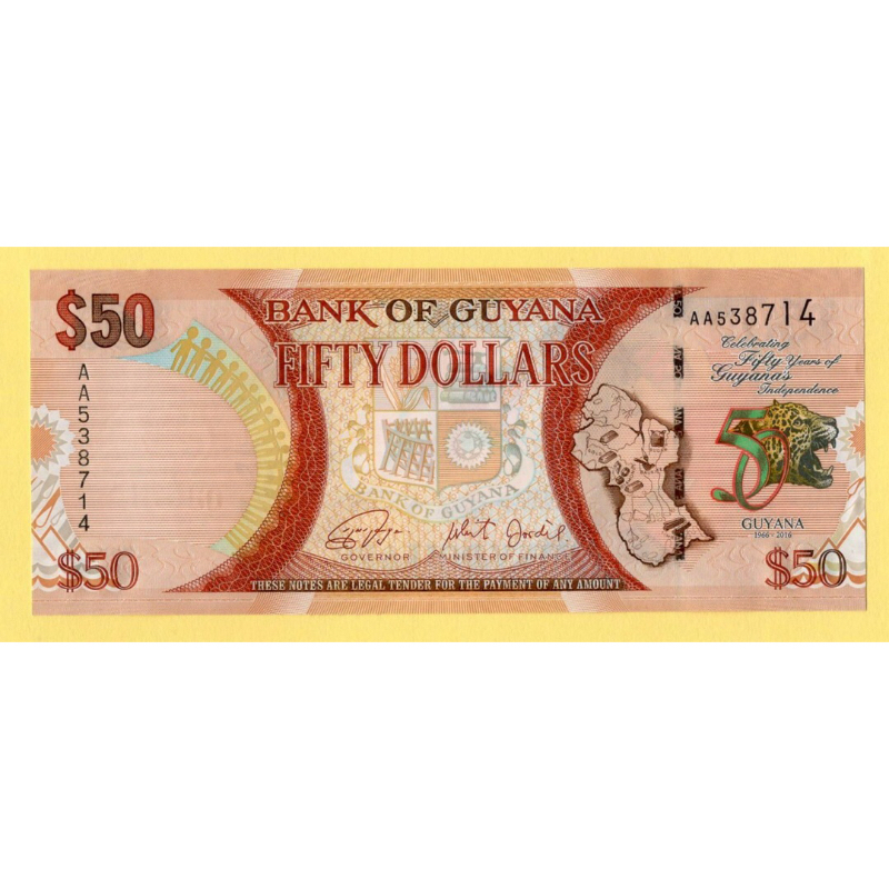 Guyana ,50 Dollars 2016
