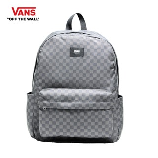 VANS OLD SKOOL CHECK BACKPACK - BLACK/CHARCOAL กระเป๋าเป้ สะ…
