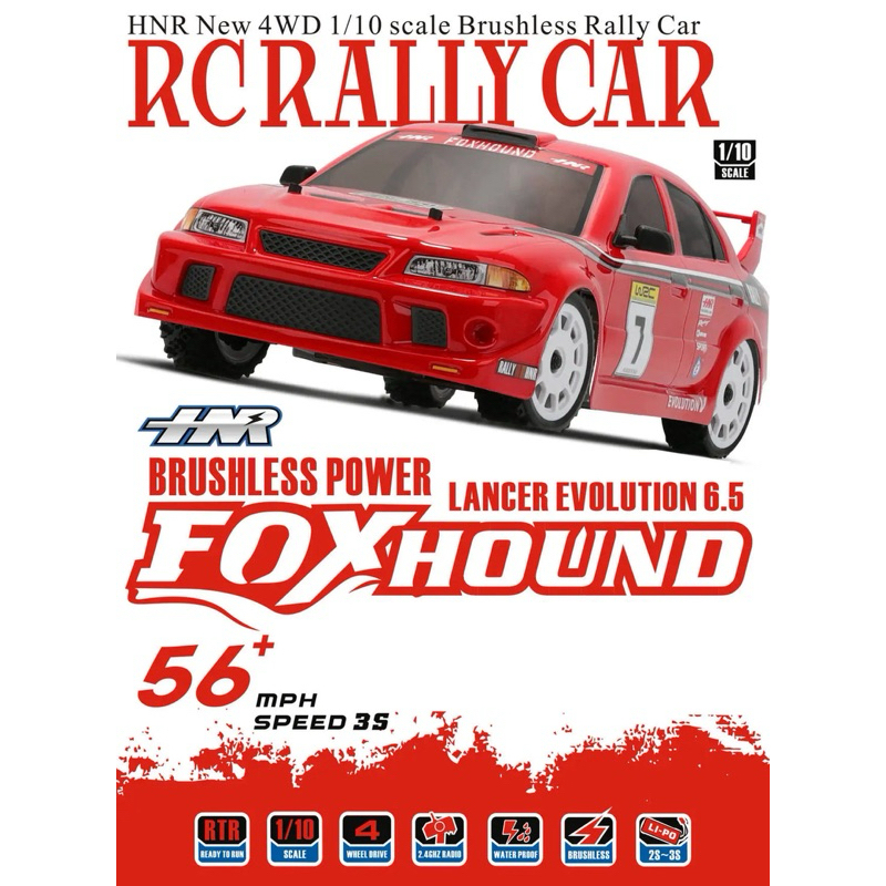 Evo 1/10 RC Rally - Off Road Car 4WD Send from BANGKOK 🇹🇭