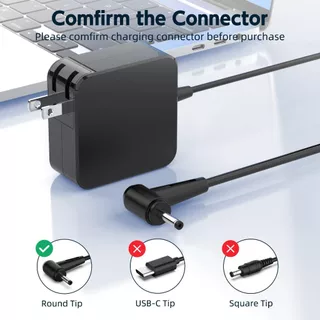 อะแดปเตอร์โน๊ตบุ๊ค Acer 19V3.42A(65W)หัวขนาด3.0x1.1mm Swift3 Aspire5 A315 A314 Switch SF314Laptop Power Notebook Adapter