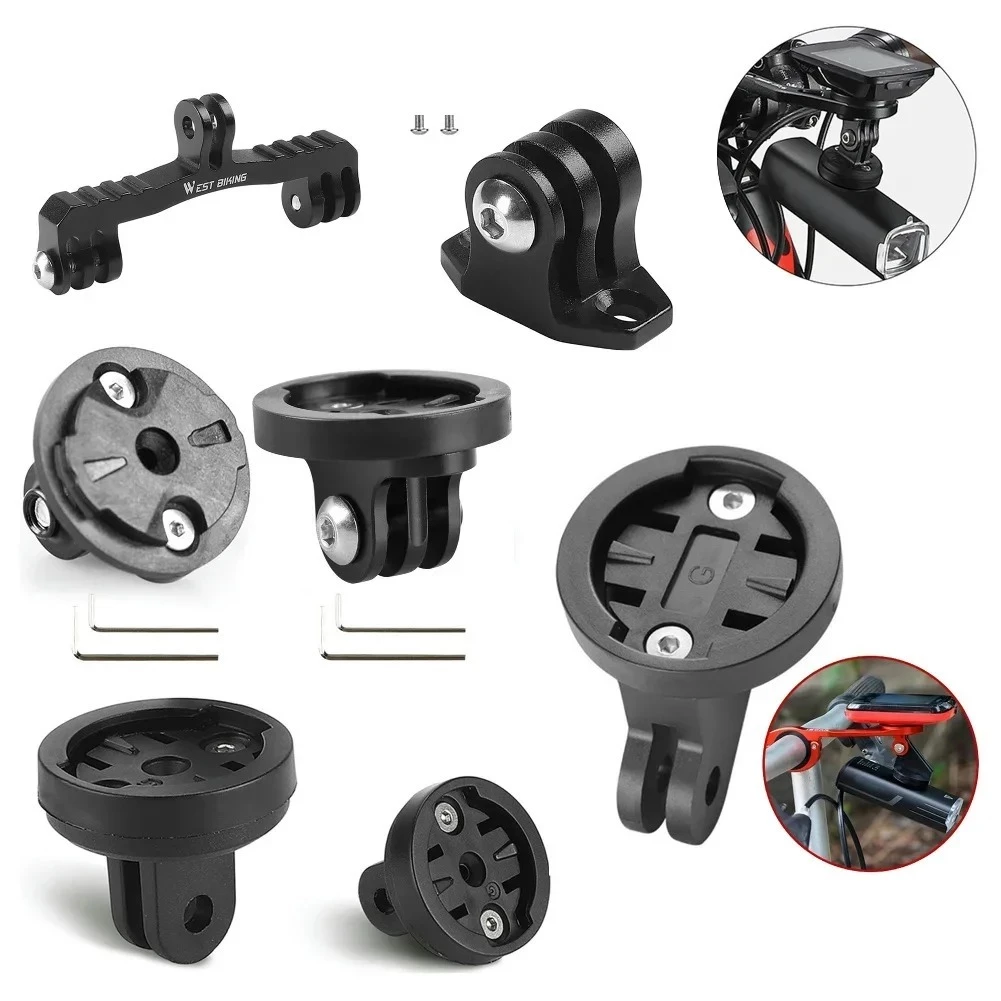 เม้าท์อะแดปเตอร์ยึดไมค์/ไฟฉาย/กล้อง Gopro ติดจักรยานแบบปรับมุมได้ Mount Bike Computer Holder Adapter for Gopro Garmin
