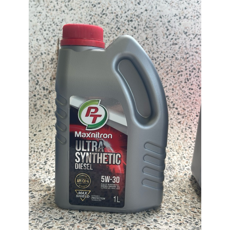 น้ำมันเครื่องดีเซล สังเคราะห์แท้ PT Maxnitron Ultra Synthetic (5W-30) 1 L