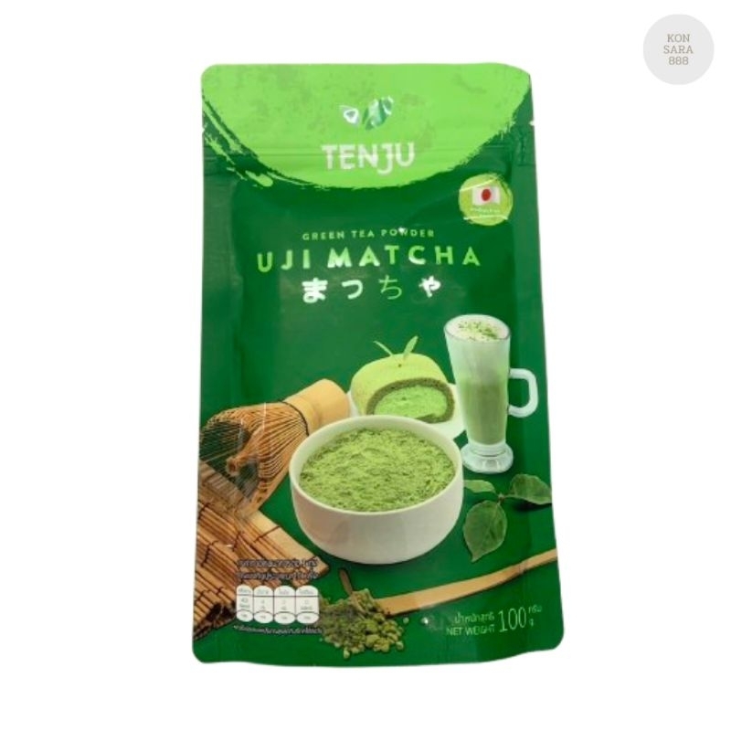 Tenju (Uji) อูจิมัทฉะ 100 กรัม ผงชาเขียวมัทฉะ นำเข้าจากญี่ปุ่น Matcha Powder (ตรา เทนจู) 870021