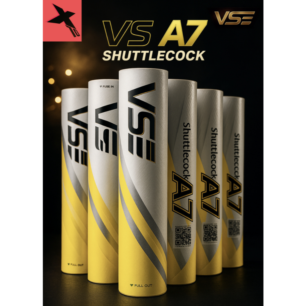 🏸 ลูกแบดมินตัน VS รุ่น A7 ✅ Super Quality 💪 ใช้งานได้ทั้งฝึกซ้อมและแข่งขัน