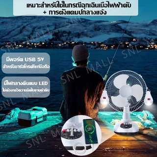 พัดลมโซล่าเซลล์ 12-16 นิ้ว พัดลมตั้งพื้น พัดลมพกพา แบตเตอรี่ในตัว พัดลมอุตสาหกรรม Solar fan 5 ใบพัด พัดลมตั้งโต๊ะ LED