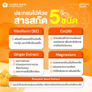 Migra Plus วิตามินชาวไมเกรน ที่ปวดบ่อย มากกว่า 10 วัน/เดือน