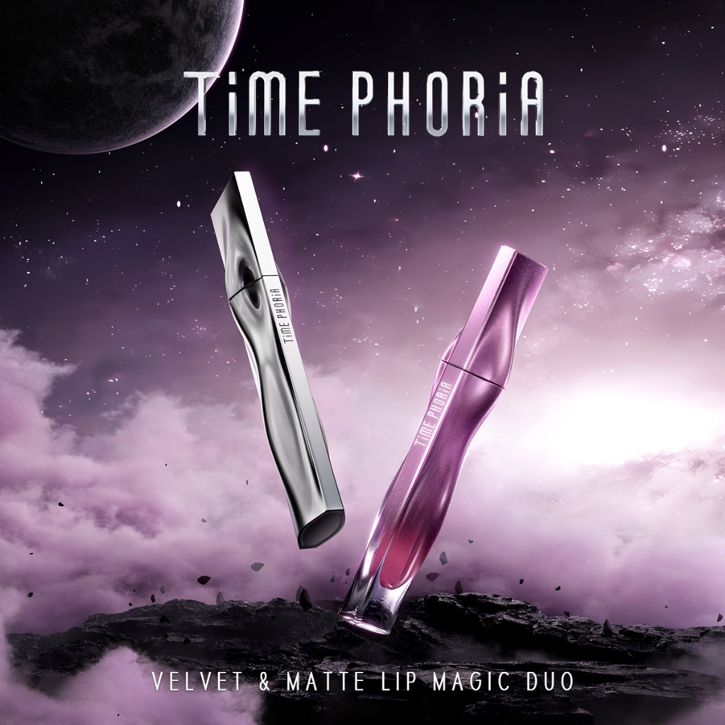 Time Phoria Nebula Velvet Lip Cream 002 Lunaris | Eternal Air Lip Matte Enchant 002