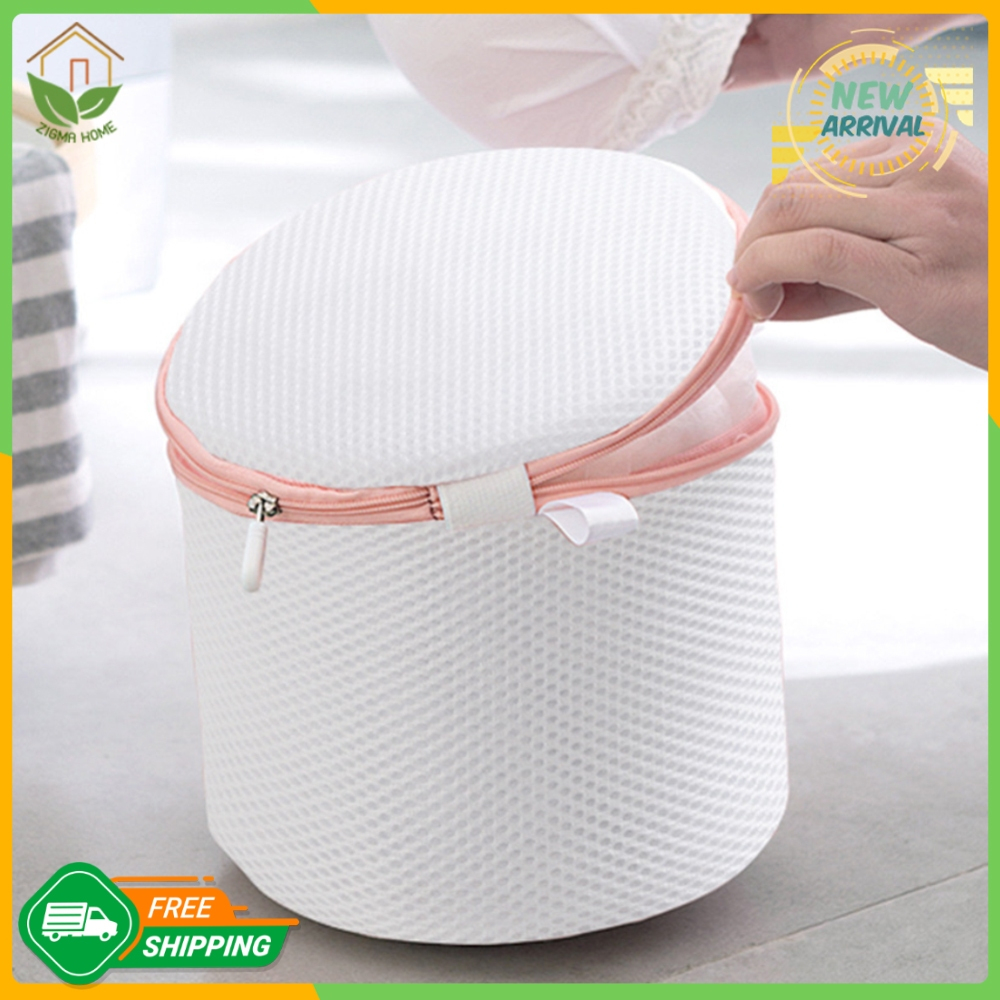 Zigma home - ถุงซักผ้า ชุดชั้นใน ถนอมผ้า ชุดชั้นในเกรด A(สีขาว) แบบ 1 ชิ้น, Underwear wash bags, Laundry