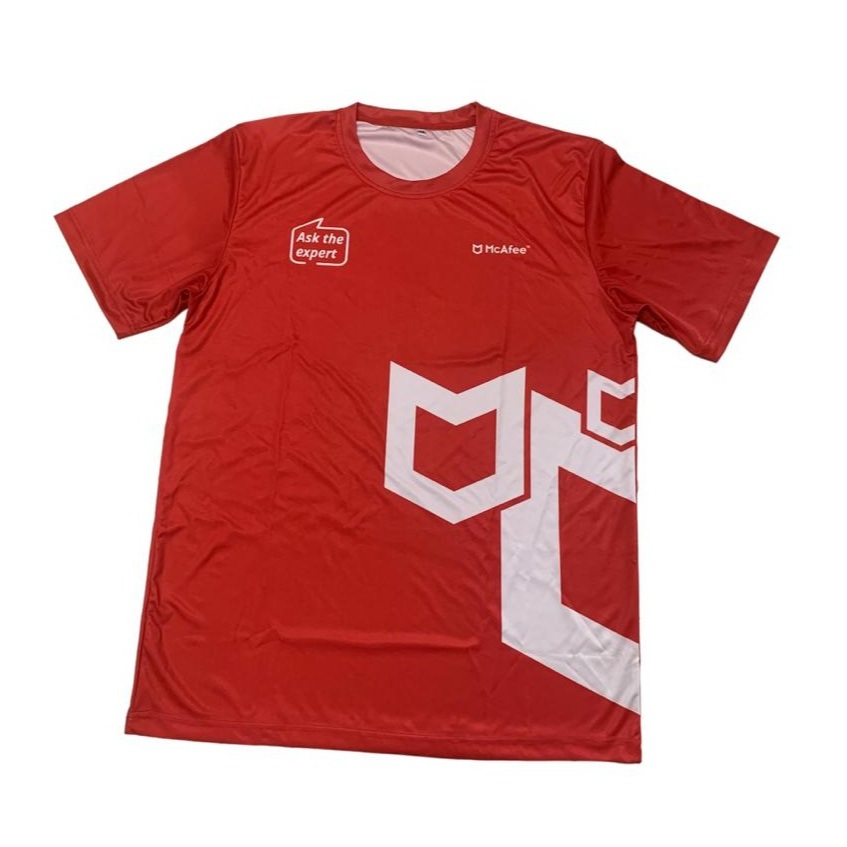 McAfee เสื้อกีฬาคอกลม ผ้านุ่มลื่น