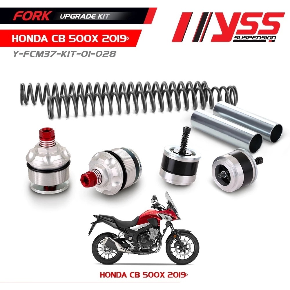 YSS  ชุดอัพเกรดโช้คหน้า  HONDA CB500X รุ่นปี 2019-2021 ชุดอัพเกรดโช๊คหน้า ( Fork Upgrade Kit )