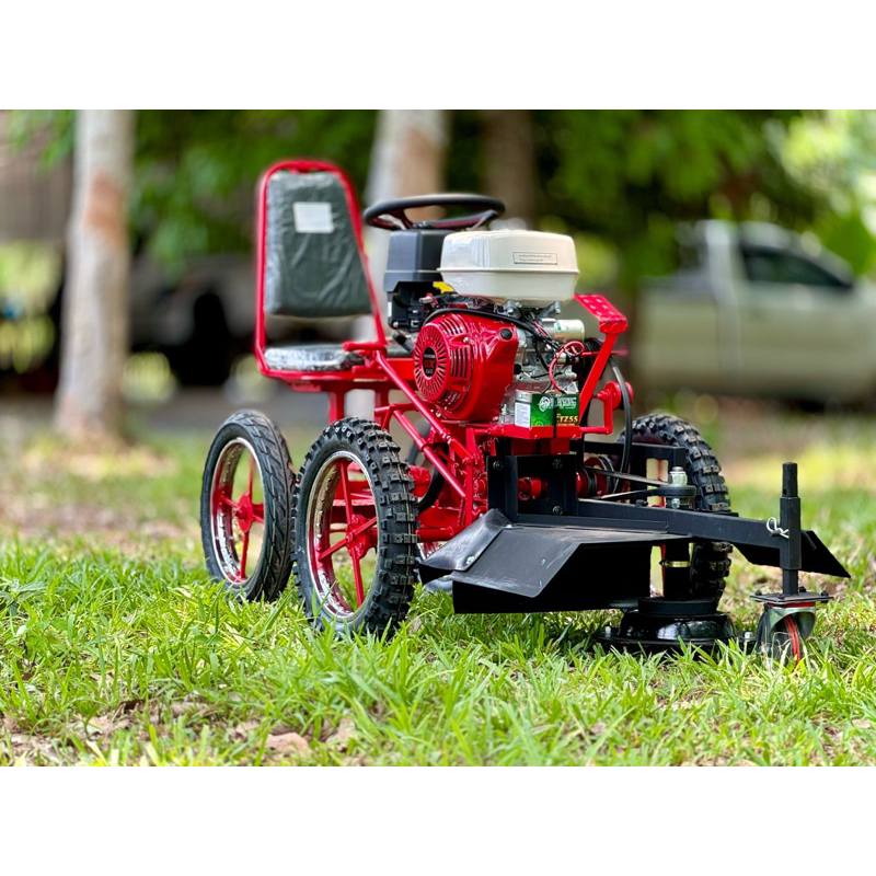 รถตัดหญ้านั่งขับ ปัญญาประดิษฐ์ (Panya Thai Mower) เครื่องยนต์ HONDA GX430 QTE 13.1แรงม้า 425cc รับปร