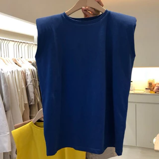 FASHION.61 เสื้อยืดแขนกุด คอกลม เสื้อยืด สไตล์เกาหลี รุ่น W6798