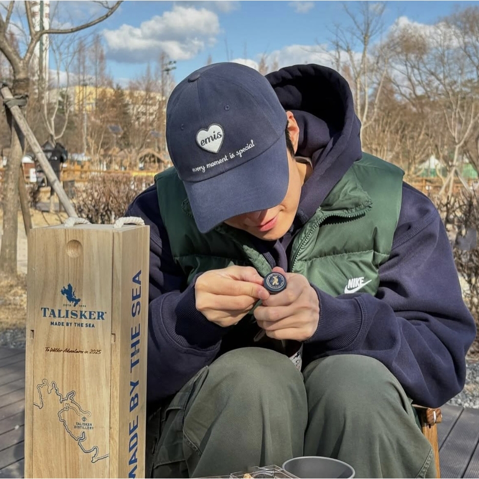 หมวก emis แท้ HEART WAPPEN BALL CAP หมวกเกาหลี/ที่บังแดด/หมวกกันแดด - รูปที่ 2