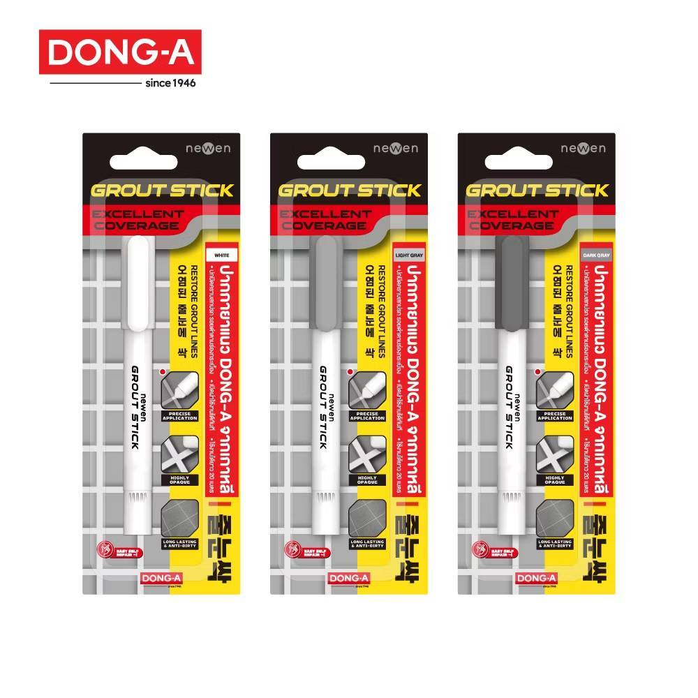 DONG-A (ดองอา) ปากกายาแนวร่องกระเบื้อง GROUT STICK กาวยาแนว รหัส GROUT-