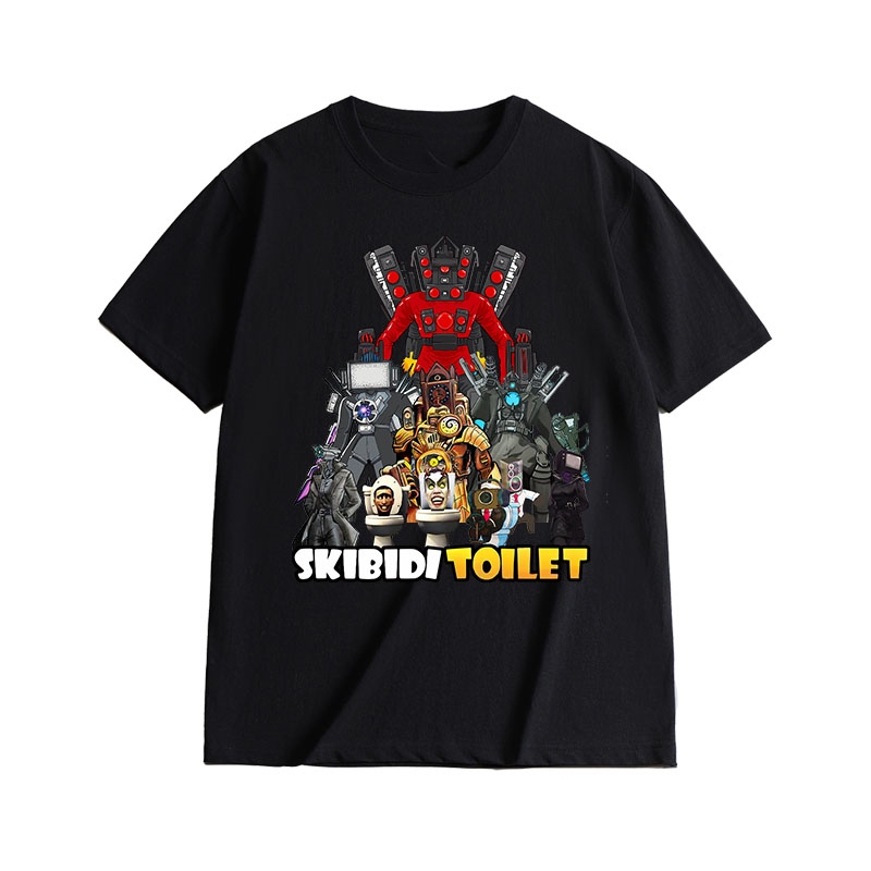 TVman เสื้อยืดเด็ก เสื้อยืดลายปริมณฑล TVmanพิมพ์ลาย แฟชั่น คอกลม COD ผ้าฝ้าย100% แขนสั้น THAISHOPไซส