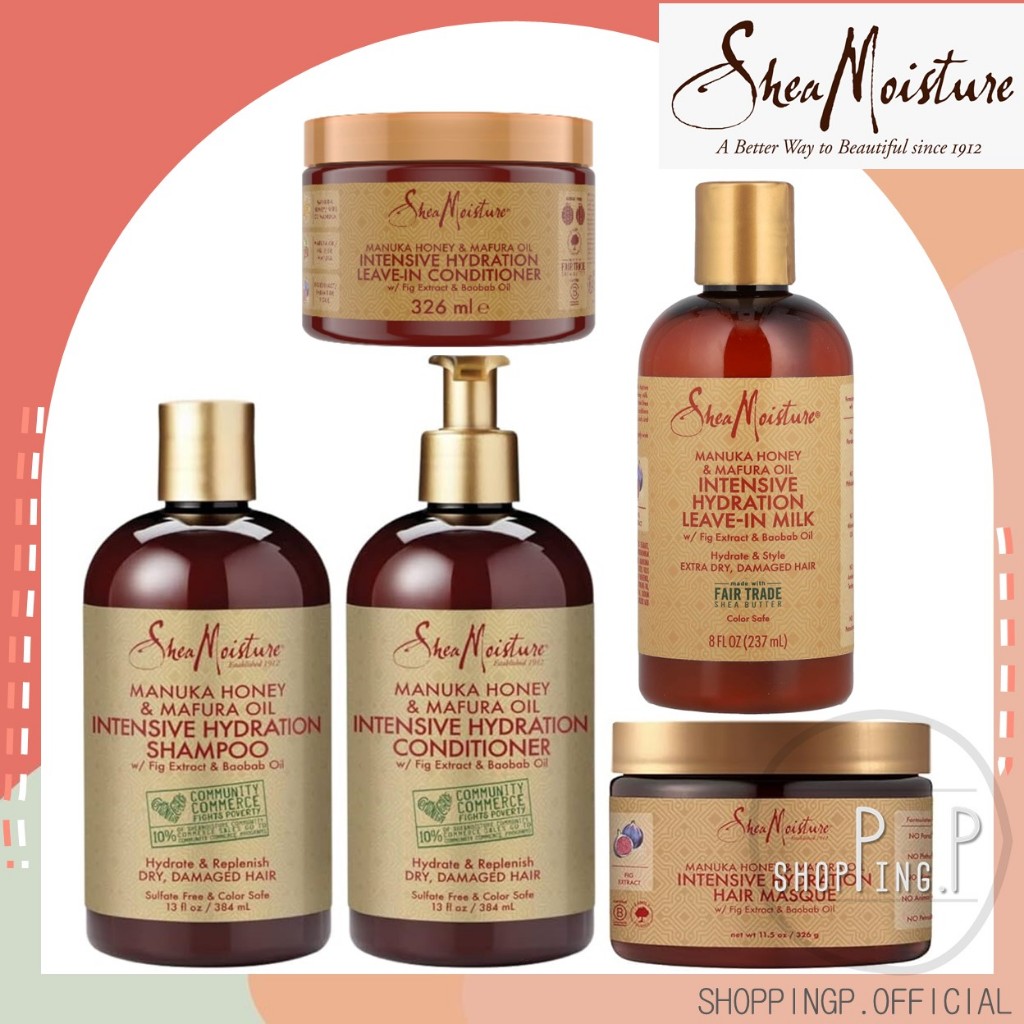 ✳️[แท้ 100%/พร้อมส่ง]✳️ Shea Moisture Manuka Honey & Mafura Oil Intensive Hydration Leave-In Milk, 8 fl oz (237 ml)