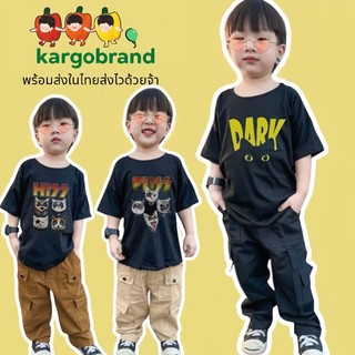 พร้อมส่ง🇹🇭เซ็ตวินเทจเด็ก ทาสแมว เสื้อและกางเกงคาโก้ มีขายแยก ดูตัวเลือกได้เลย