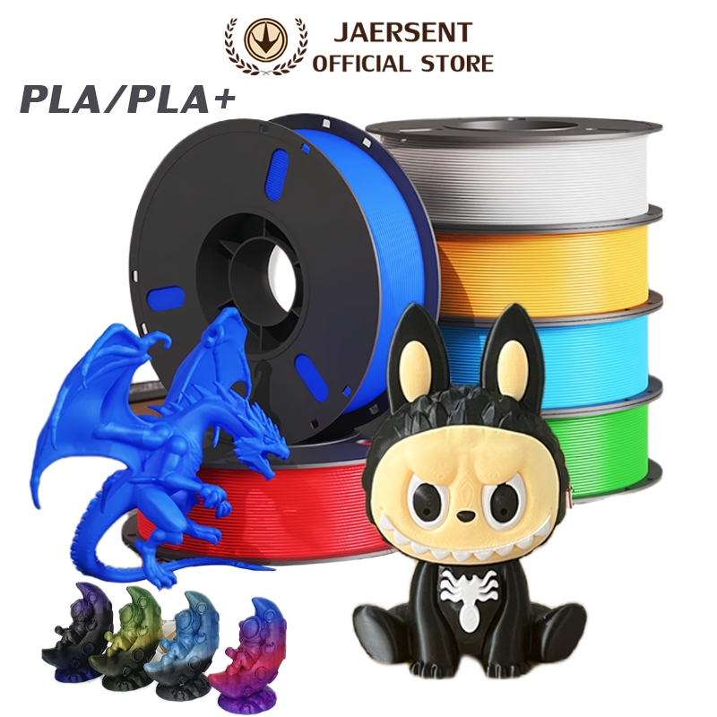 JAERSENT วัสดุการพิมพ์ 3 มิติ PLA/PLA+ เส้นใยพลสติก ใช้กับครื่องพิมพ์ 3 มิติ 1.75mm 1kg มีให้เลือกหลากหลายสี