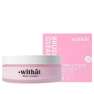 WITHAT - Brush Cleanser Care & Clear Gerranium (100g.) วิทแทท บรัชคลีนเซอร์ ล้างแปรง
