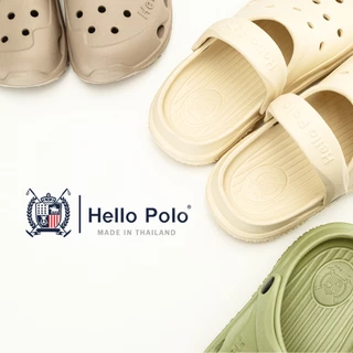 Hello Polo รองเท้าหัวโตผู้หญิง รองเท้าผู้หญิง แบบรัดส้น วัสดุ EVA พื้นหนานุ่ม รองเท้าhello polo กันลื่นและทนทาน HP8055