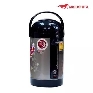 Misushita กระติกน้ำร้อนไฟฟ้า ขนาด 2.5 ลิตร (สีดำ,คละลาย) รุ่น KT-25TS มีฉลากเบอร์ 5
