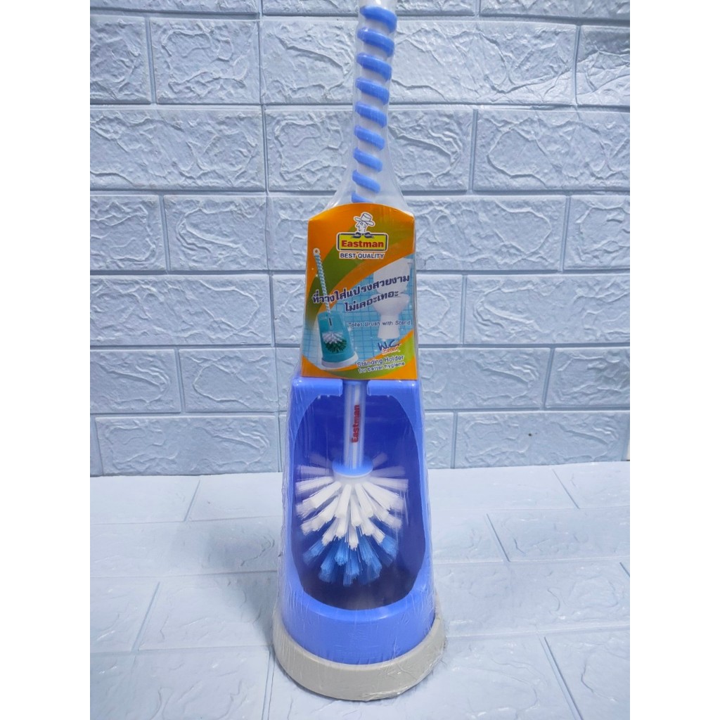 แปรงขัดห้องน้ำ พร้อมที่วางแปรงตั้งพื้น หัวกลม (ตราสมอ) - รูปที่ 4