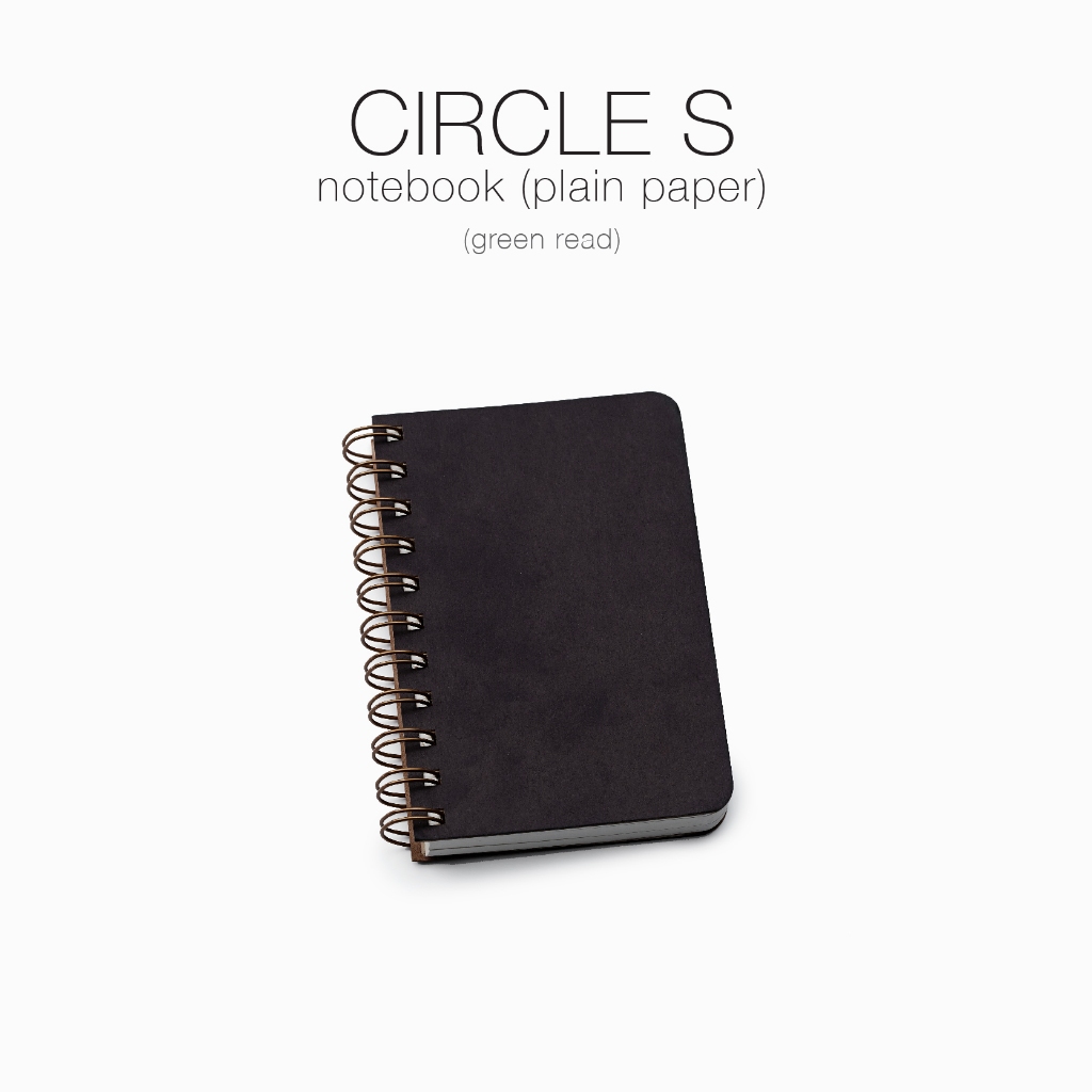 labrador Notebook circle S (plain) green read สมุดโน๊ตแบบห่วง A6 (ไม่มีเส้น) LPS026