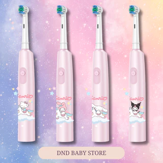 แปรงสีฟันไฟฟ้า สำหรับเด็กและผู้ใหญ่ ปรับได้5ระดับ แถมหัวแปรง4หัว+สายชาร์จTYPE-C #แปรงไฟฟ้า