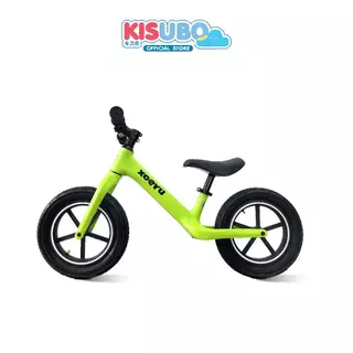 KISUBO จักรยานทรงตัว 12นิ้ว Kids Balance Bike โครงเหล็ก ล้ออะลูมิเนียม เติมลม ปรับเบาะได้