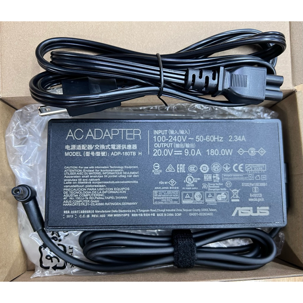 (ของแท้)สายชาร์จโน๊ตบุ๊ค Asus 180w/20.0V9.0A ขนาดหัว6.0*3.7mm (ถ่ายจากสินค้าจริง)