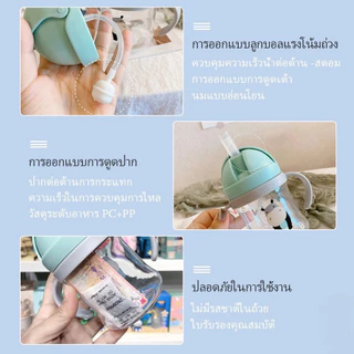 ขวดน้ำเด็ก แก้วหัดดื่ม แก้วน้ำเด็ก ถ้วยหัดดื่ม กันสำลัก ขวดน้ำเด็ก 250ml