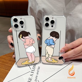 เคสไอโฟน11 For iPhone 11 13 16 ProMax Case iPhone 13 14 15 ProMax 12 13 ProMax 7 8 Plus 13 14 Pro ตัวการ์ตูนน่ารัก TPU