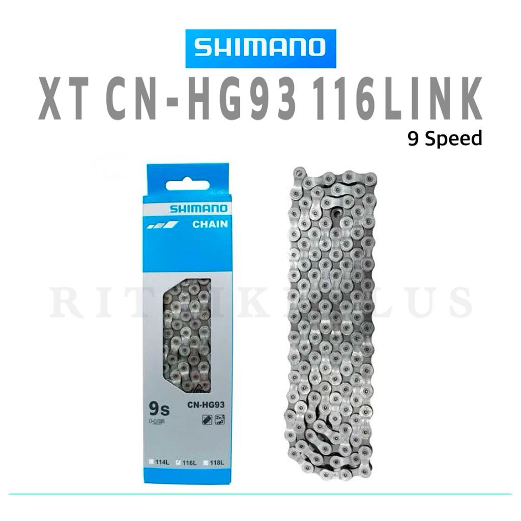 โซ่จักรยาน SHIMANO รุ่น XT CN-HG93 9-Speed Super Narrow 116 links สินค้าบริษัท