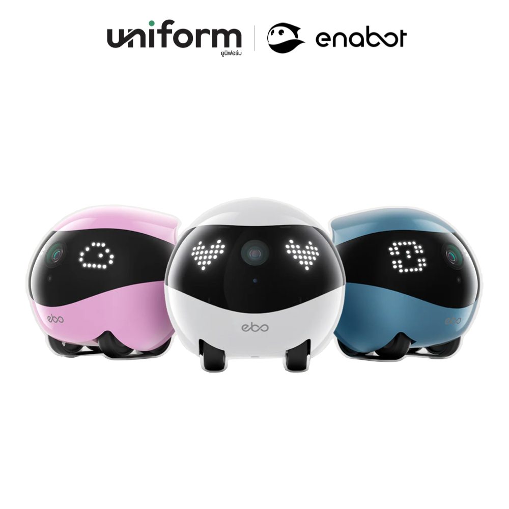 กล้องเคลื่อนที่อัจฉริยะ Enabot EBO AIR 2 - Dove White / Jay Blue / Robin Pink