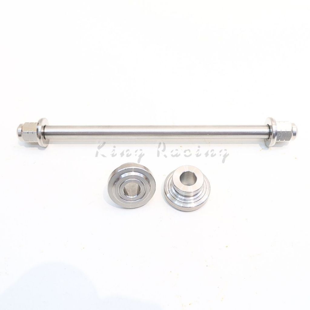 แกนล้อหน้า+บูทล้อหน้า GIORNO สแตนเลสแท้ ไม่เป็นสนิม ใส่ได้เลยตรงรุ่น แกนล้อจีโอโน่ (แกนล้อหัวปิดลายสนาม+บูทล้อหน้า 1คู่) - รูปที่ 2