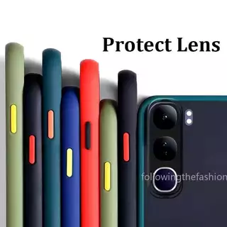 เคสขอบสี หลังแบบด้าน สำหรับ Vivo Y19s Y200 5G Y21D Y31 5G เคสโทรศัพท์กันกระแทก ขอบสีหลังด้าน