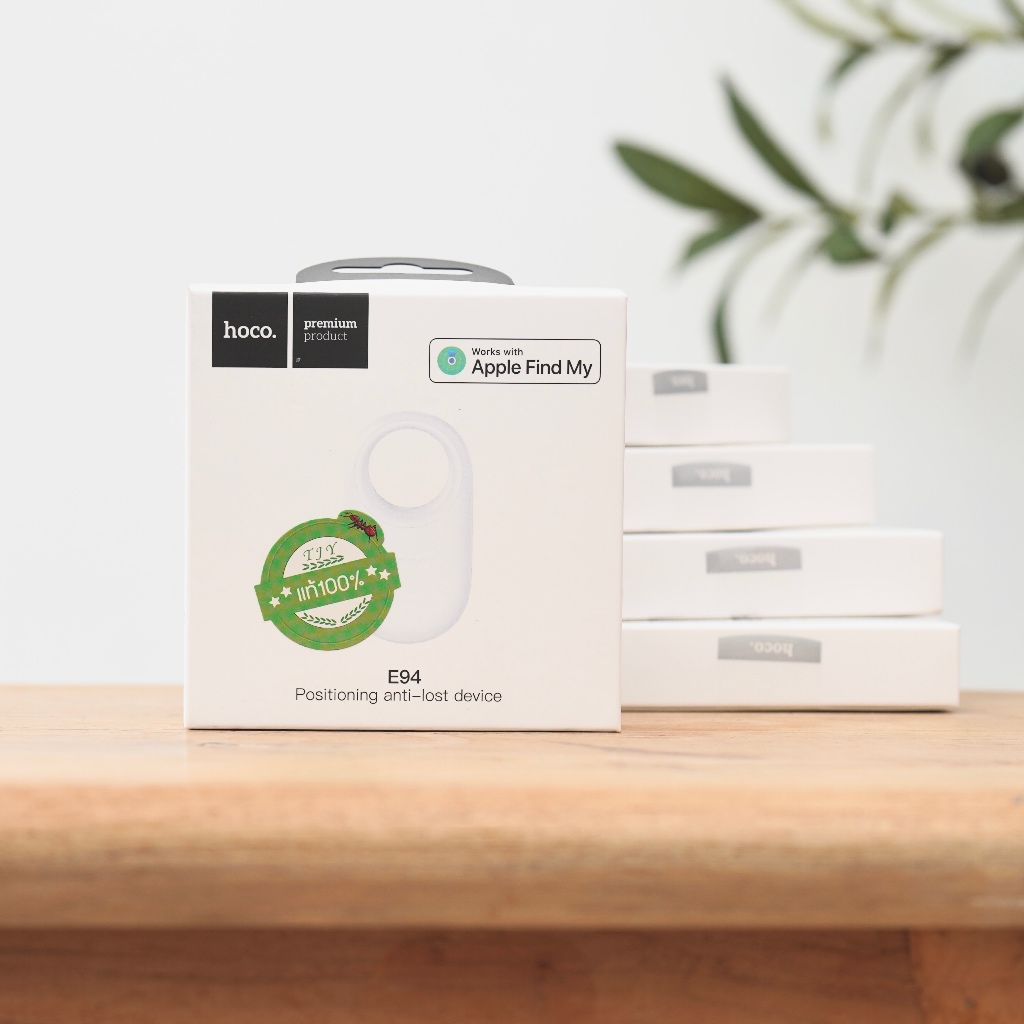 HOCO E94 สีขาว อุปกรณ์ติดตามของหาย GPS Tag สำหรับ Apple Find My