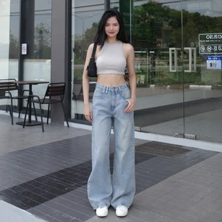กางเกงยีนส์ขากระบอกใหญ่ รุ่น Secret Jeans