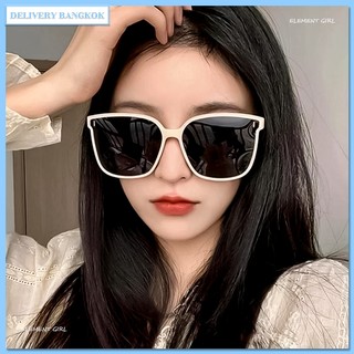 แว่นกันแดดสำหรับผู้ชายและผู้หญิง หน้าใหญ่ และบาง โพลาไรซ์ กันแสงยูวี แว่นกันแดดสำหรับผู้หญิง เทรนด์เกาหลี คลาสสิก