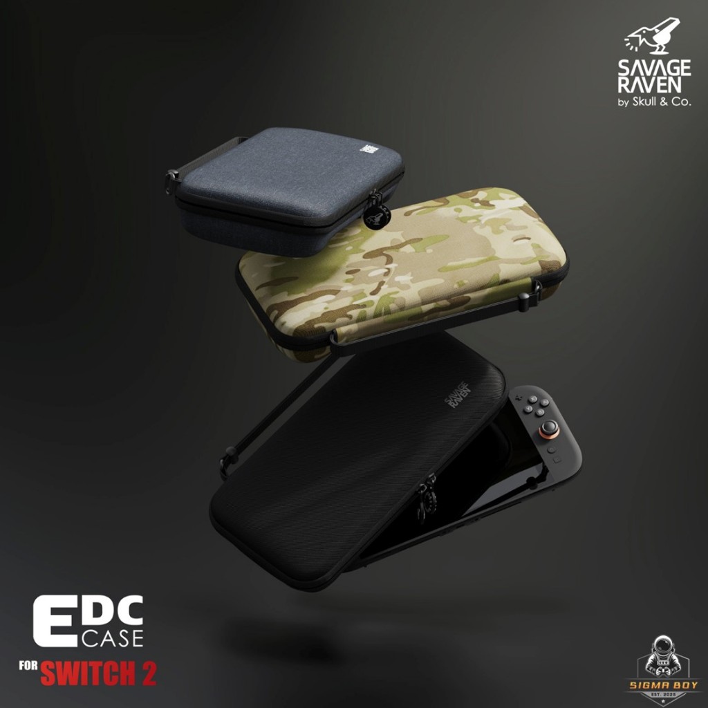 [ Switch2 ]Savage Raven by Skull & Co. EDC Carrying Case for Nintendo Switch 2 💎กระเป๋าสวิตซ์2 By Hero gameshop พร้อมส่ง