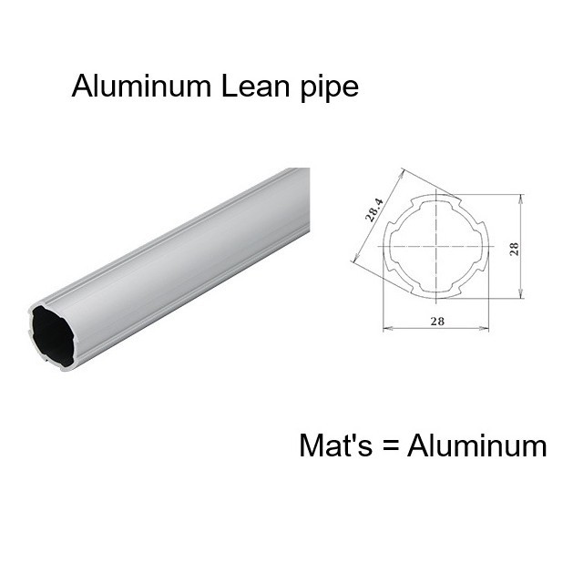 อลูมิเนียมเฟรม โปรไฟล์กลม  Aluminum Lean pipe frame 28 Kaizen Karakuri frame