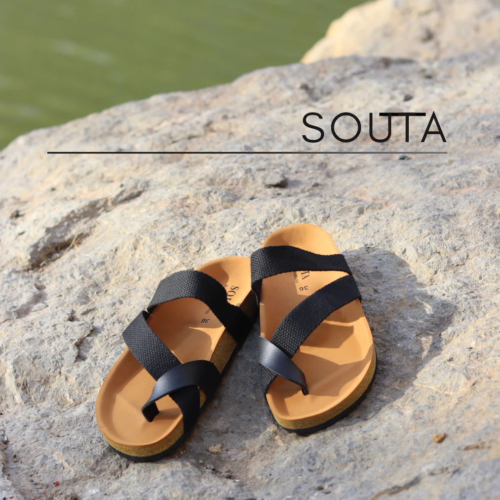 The Negi - Souta 🍵 รองเท้าแตะสไตล์วินเทจ ไบเก้น รุ่นสายทอ >> ไซส์ 35-45