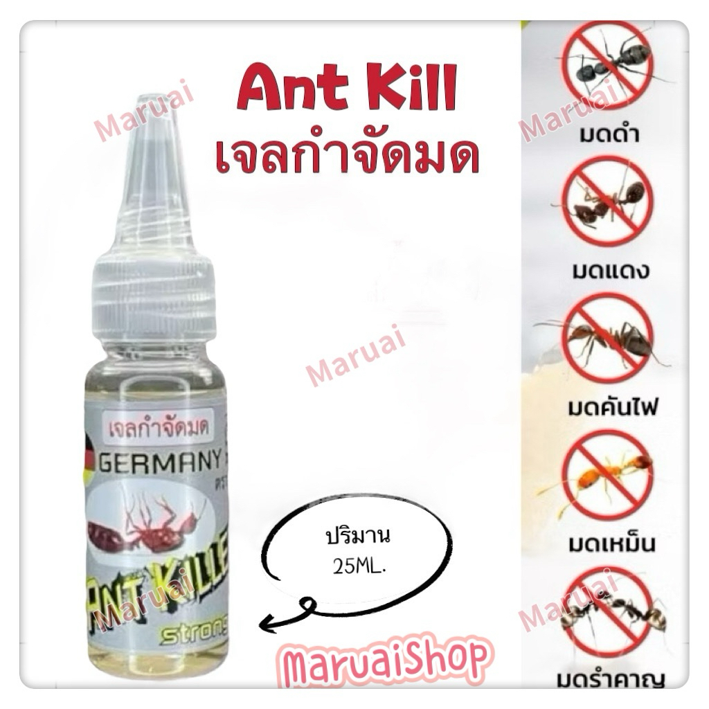 1ขวด เจลกำจัดมด Ant Killer ปริมาน25ml. กำจัดยกรัง